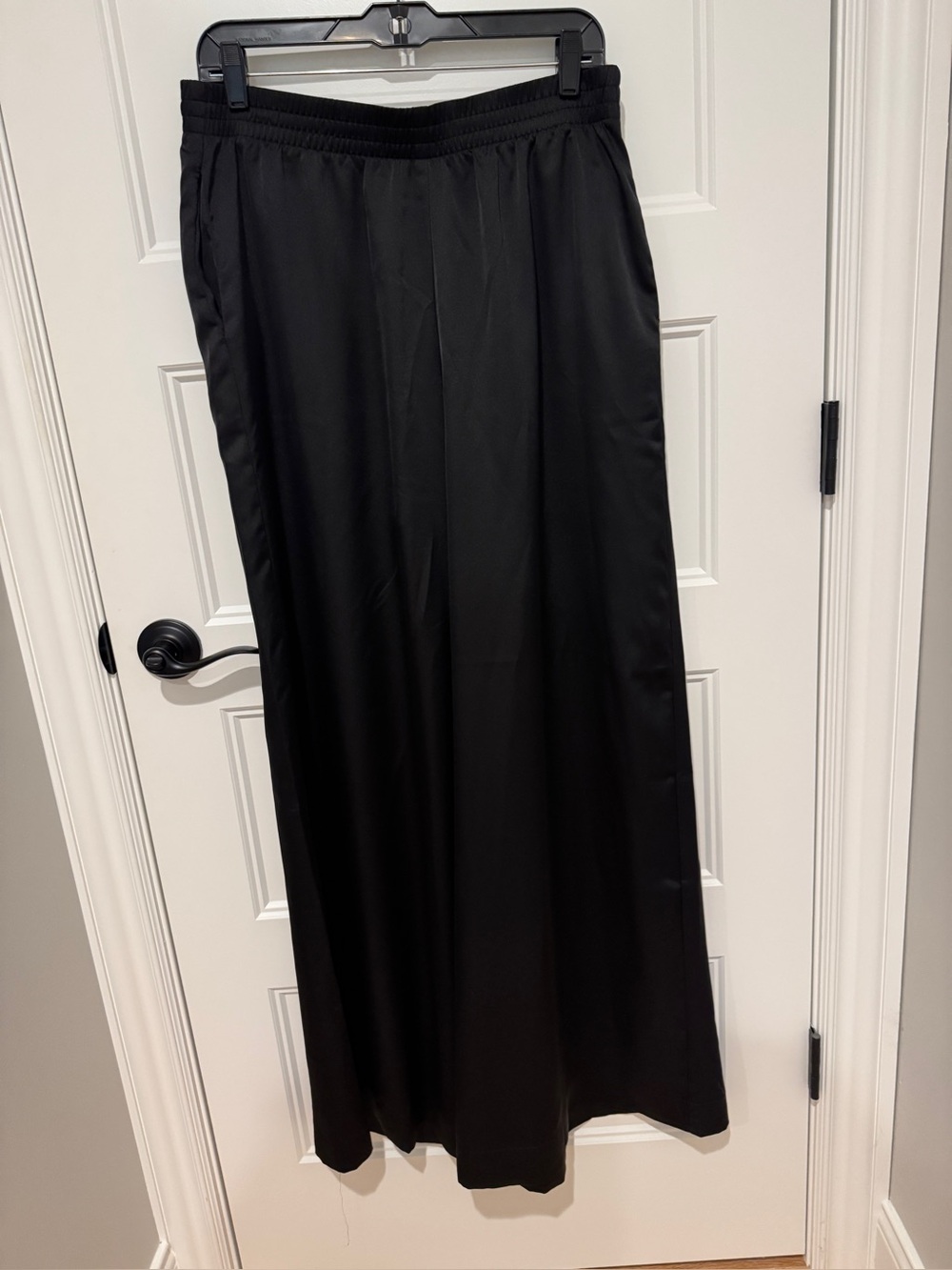 Show Me Your MuMu Women’s Black Wide-Leg Satin Pants